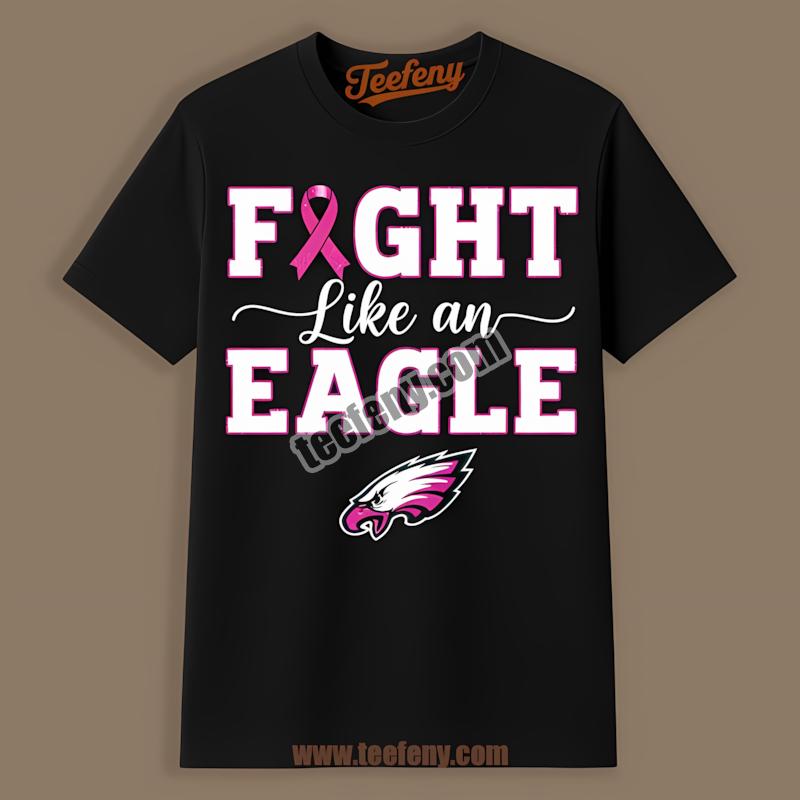 Philadelphia Eagles Fight Like A Cowboy Breast Cancer Unisex Shirt