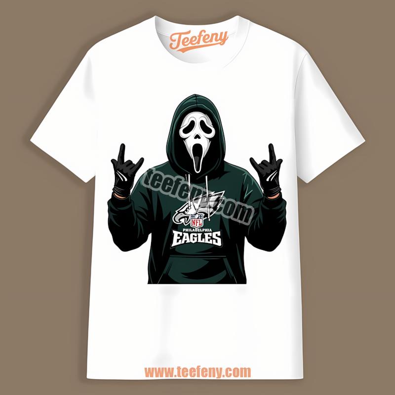 Philadelphia Eagles Ghostface Spooky Halloween Graphic Shirt