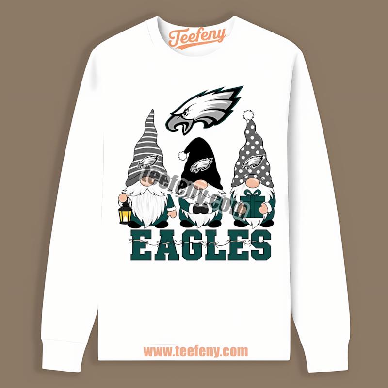 Philadelphia Eagles Gnome Christmas Sports Edition Long Sleeve Philadelphia Eagles Gnome Christmas Sports Edition Long Sleeve