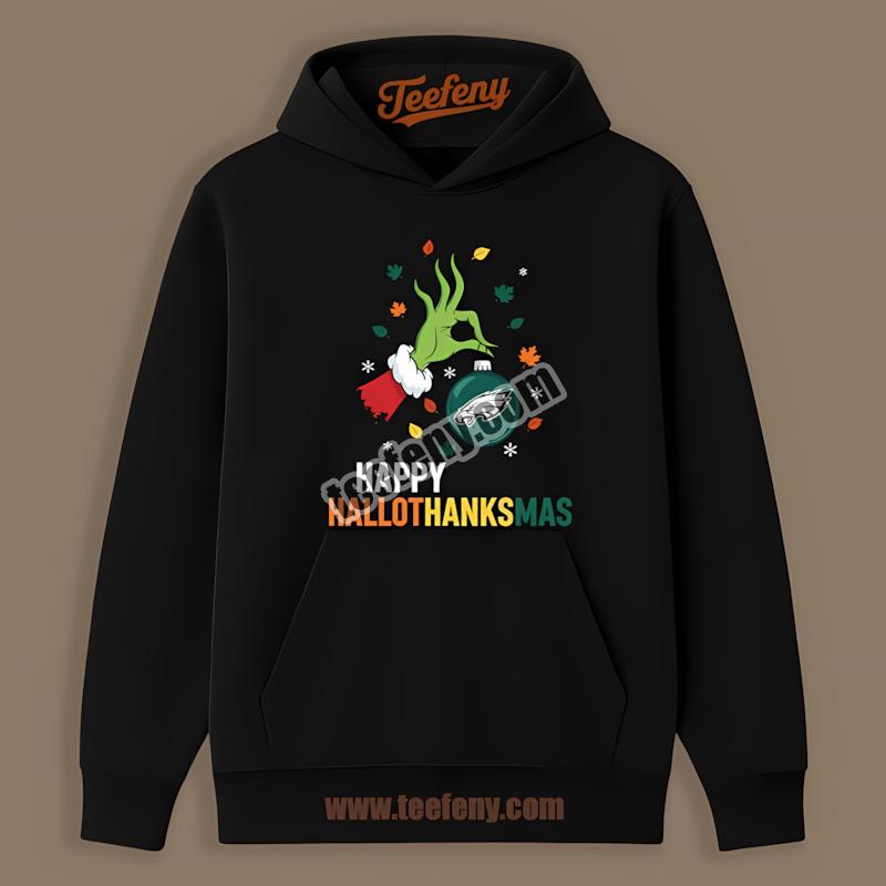 Philadelphia Eagles Hallothanksmas Celebration Classic Hoodie Philadelphia Eagles Hallothanksmas Celebration Classic Hoodie