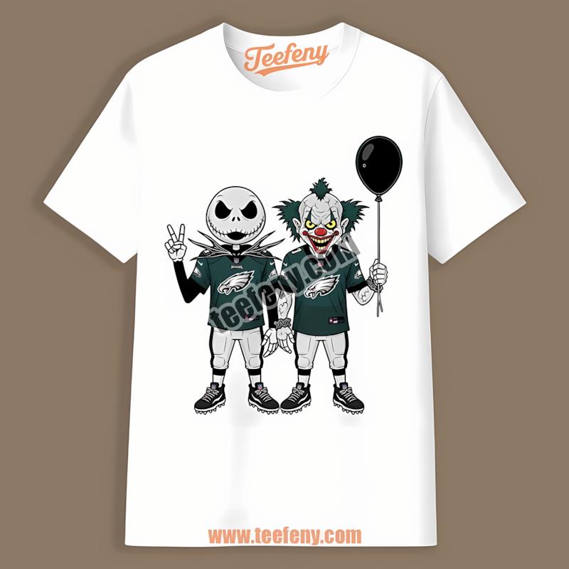 Philadelphia Eagles Jack And Pennywise Halloween Special Shirt