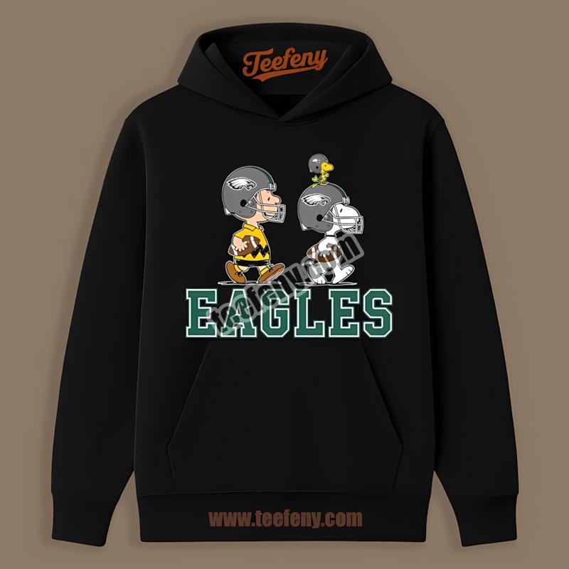 Philadelphia Eagles Snoopy And Charlie Brown Together Hoodie Philadelphia Eagles Snoopy And Charlie Brown Together Hoodie