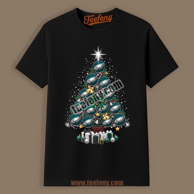 Philadelphia Eagles Tree Logo Christmas Retro Shirt
