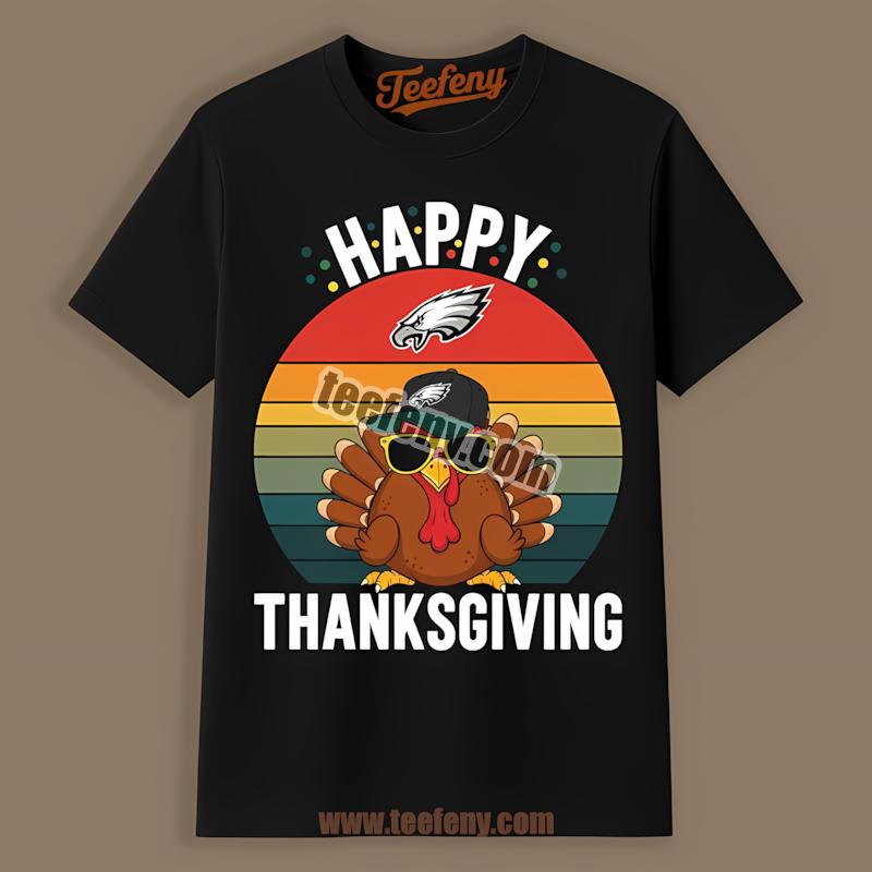Philadelphia Eagles Turkey Celebration Thanksgiving Shirt
