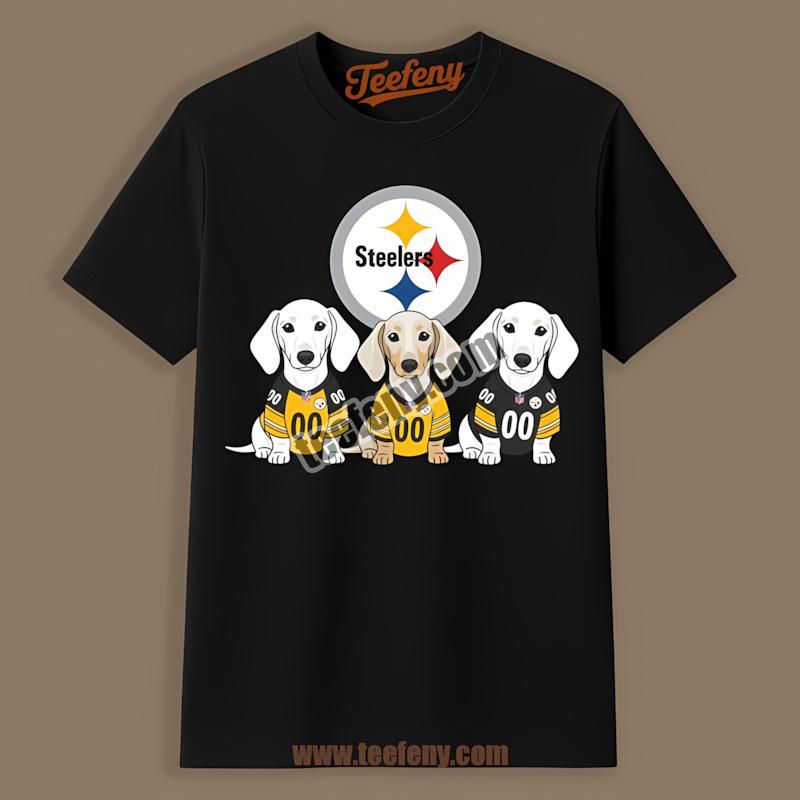 Pittsburgh Steelers Dachshund Dogs Fan Sports Shirt