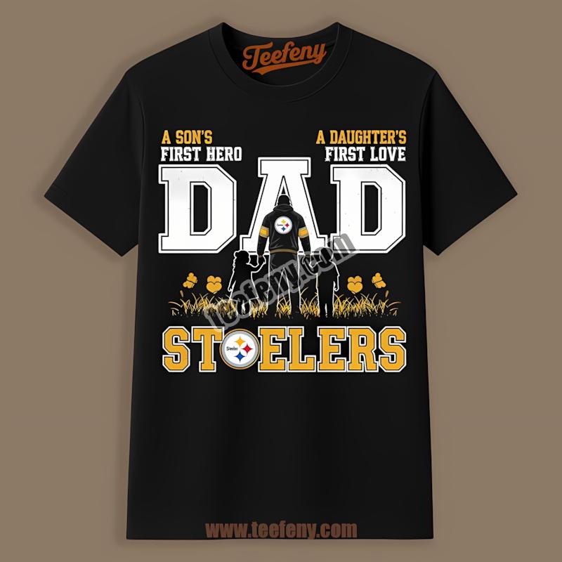 Pittsburgh Steelers Dad Hero Of Son And Daughter Shirt