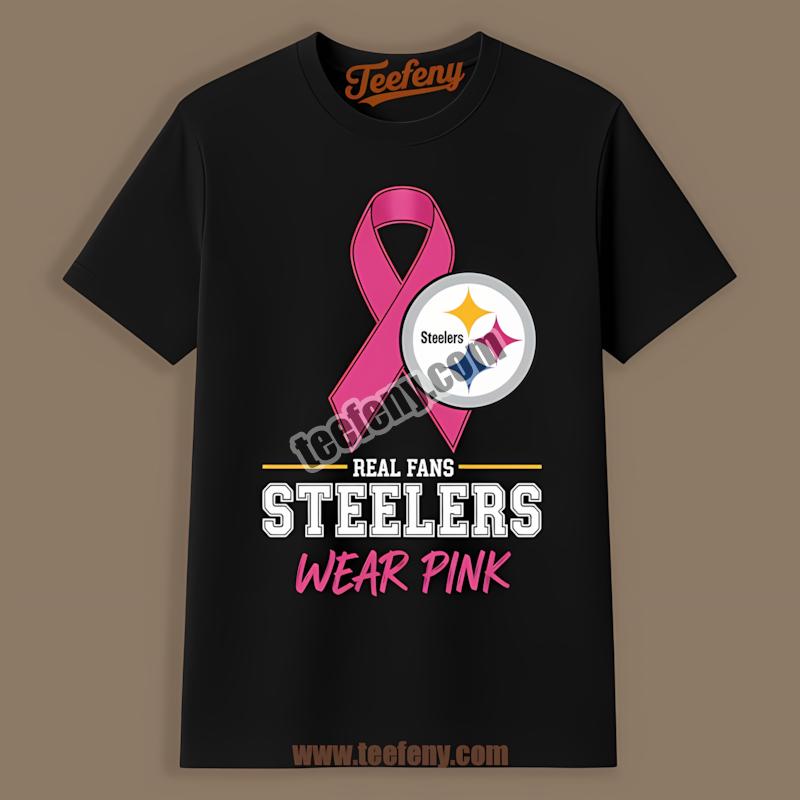 Pittsburgh Steelers Fans Wear Pink Breast Cancer Shirt