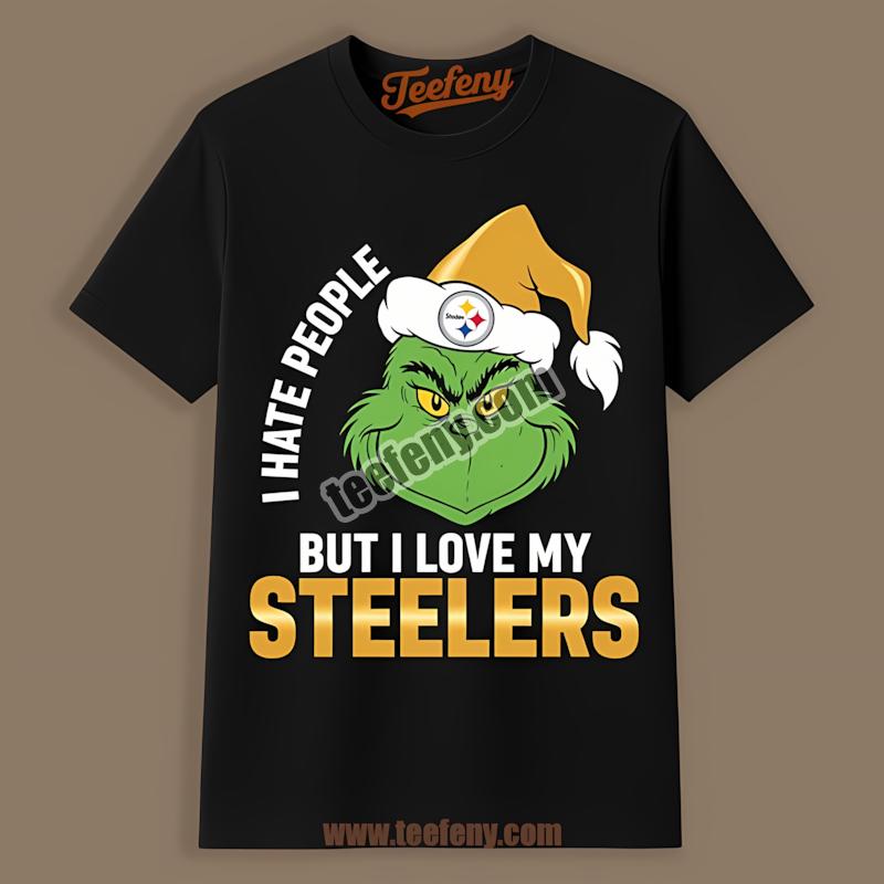 Pittsburgh Steelers Grinch Hates People But Loves Team Shirt