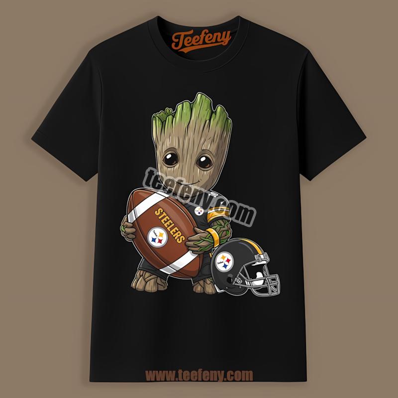 Pittsburgh Steelers Groot Football Theme Adults Shirt