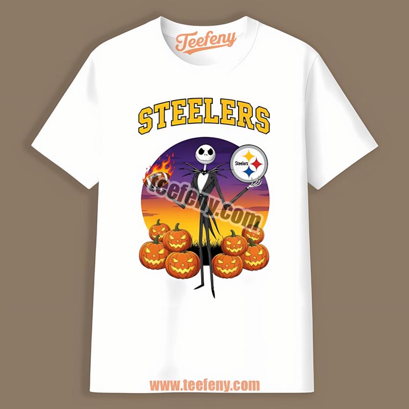 Pittsburgh Steelers Halloween Jack Skellington Sports Shirt
