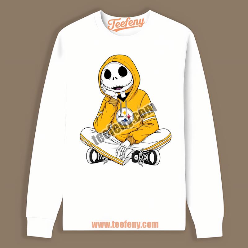 Pittsburgh SLong Sleevelers Hoodie Relaxed Jack Skellington Shirt Pittsburgh SLong Sleevelers Hoodie Relaxed Jack Skellington Shirt