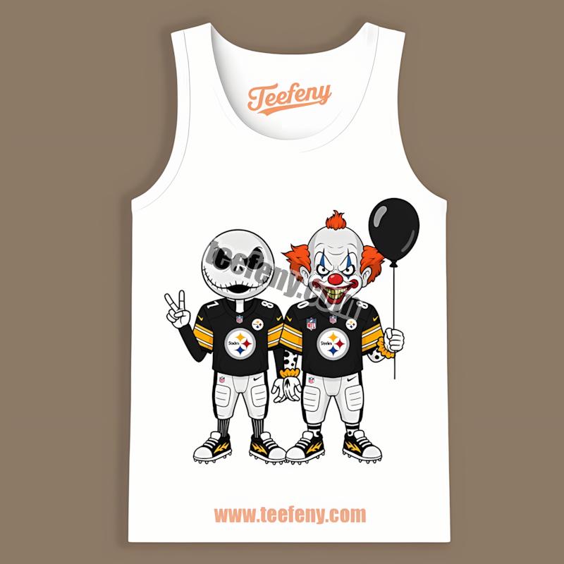Pittsburgh STanktoplers Jack And Pennywise Halloween Edition Shirt Pittsburgh STanktoplers Jack And Pennywise Halloween Edition Shirt