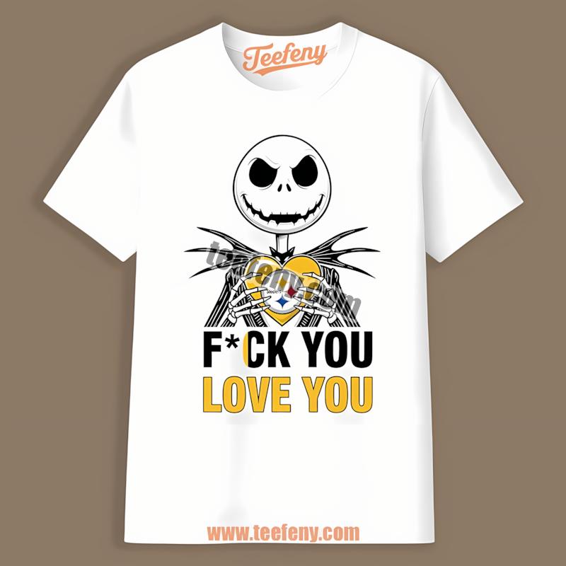 Pittsburgh Steelers Jack Skellington Heart Theme Shirt