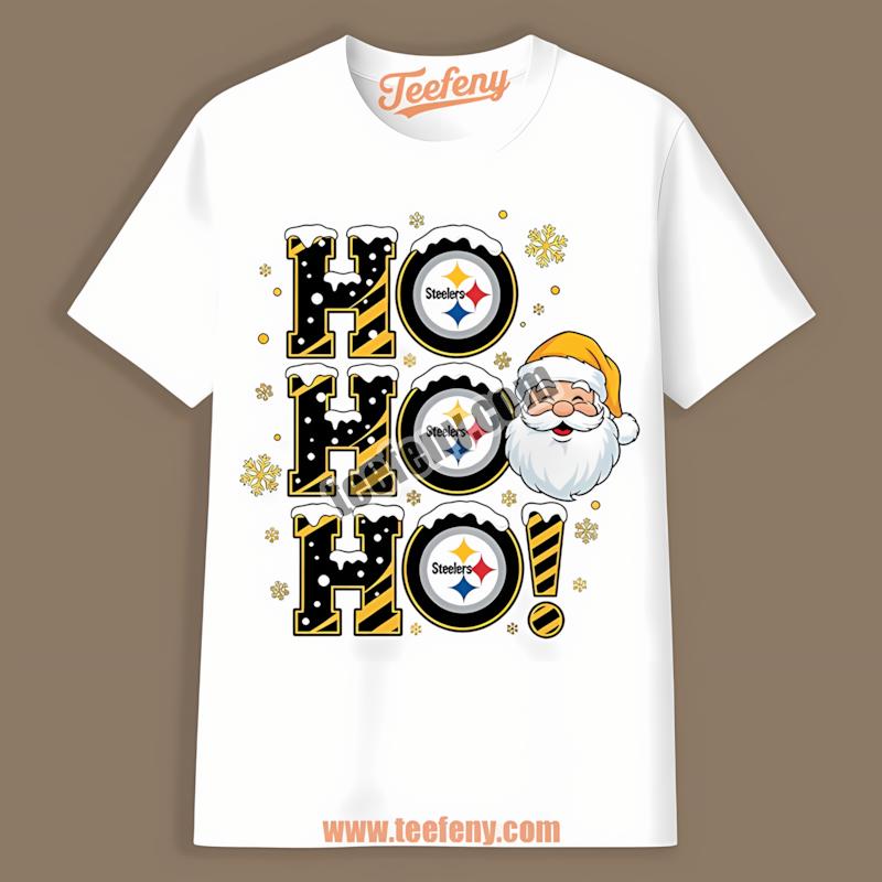 Pittsburgh Steelers Santa Says Ho Ho Ho Christmas Shirt