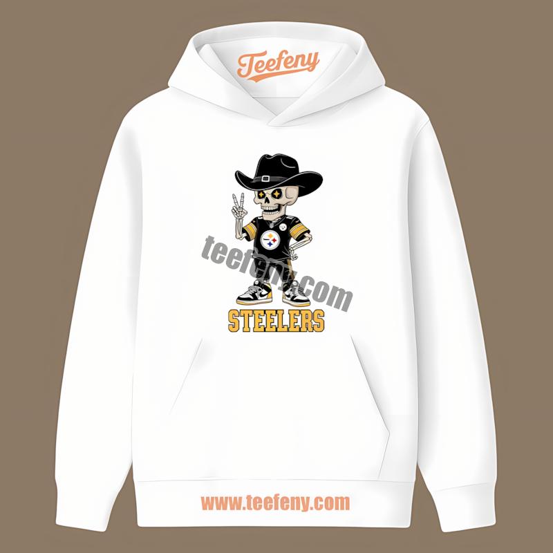 Pittsburgh SHoodielers Skeleton Cowboy Vintage Style Shirt Pittsburgh SHoodielers Skeleton Cowboy Vintage Style Shirt