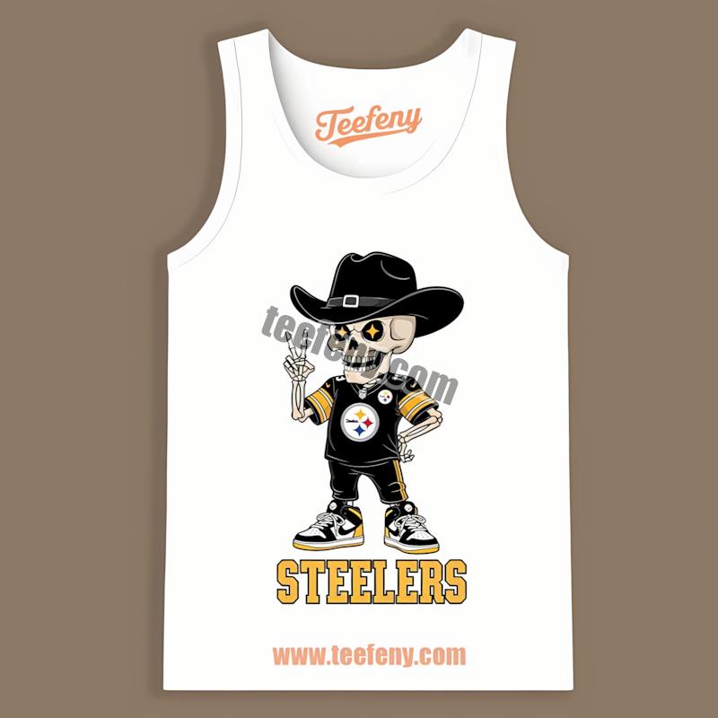 Pittsburgh STanktoplers Skeleton Cowboy Vintage Style Shirt Pittsburgh STanktoplers Skeleton Cowboy Vintage Style Shirt