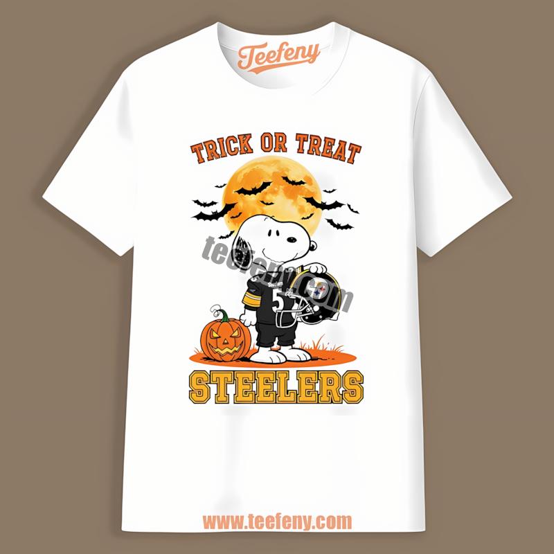 Pittsburgh Steelers Snoopy Trick Or Treat Halloween Shirt