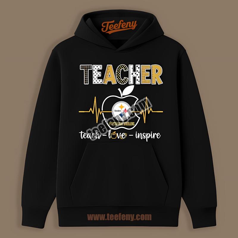 Pittsburgh SHoodielers Teacher Inspire Apple Graphic Shirt Pittsburgh SHoodielers Teacher Inspire Apple Graphic Shirt