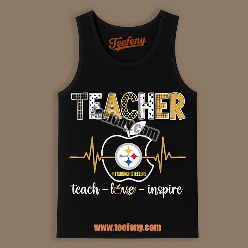 Pittsburgh STanktoplers Teacher Inspire Apple Graphic Shirt Pittsburgh STanktoplers Teacher Inspire Apple Graphic Shirt