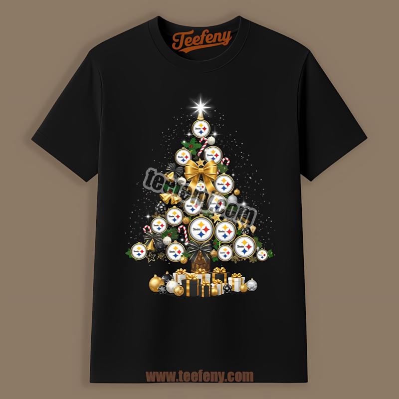 Pittsburgh Steelers Tree Logo Christmas Classic Shirt