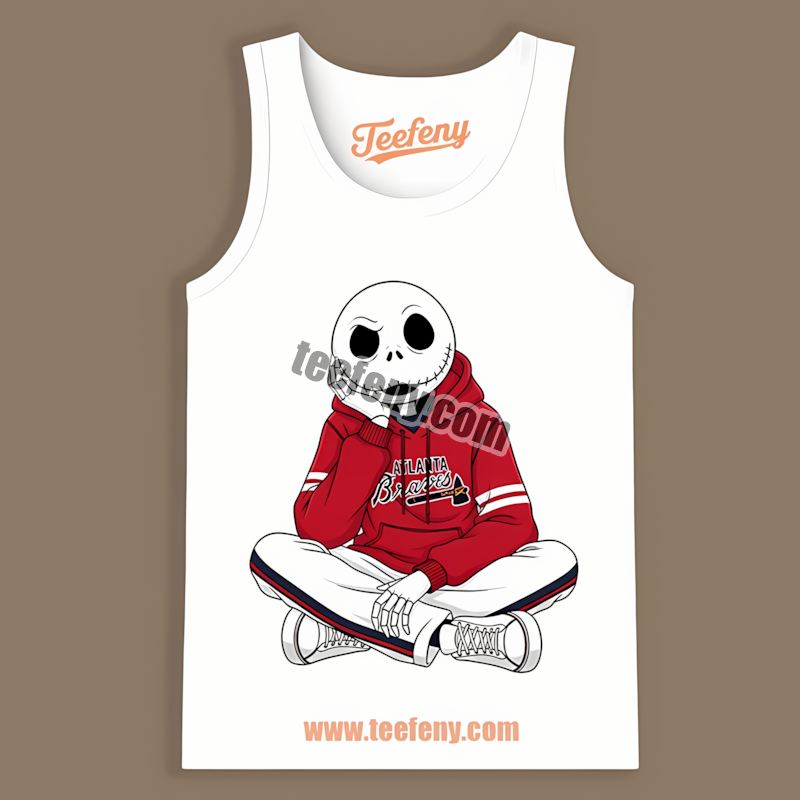 Relaxed Jack Skellington Atlanta Braves Hoodie Retro Tanktop Relaxed Jack Skellington Atlanta Braves Hoodie Retro Tanktop