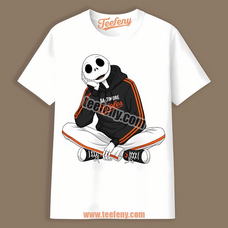 Relaxed Jack Skellington Baltimore Orioles Hoodie Custom Shirt