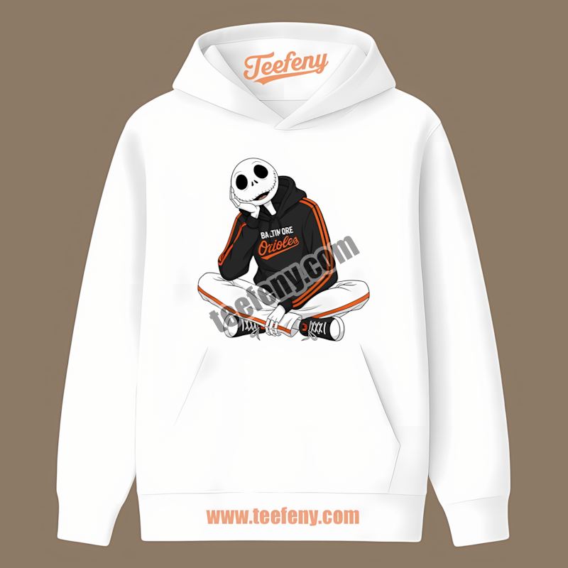 Relaxed Jack Skellington Baltimore Orioles Hoodie Custom Hoodie Relaxed Jack Skellington Baltimore Orioles Hoodie Custom Hoodie