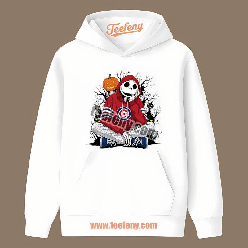 Relaxed Jack Skellington Chicago Cubs Hoodie Graphic Hoodie Relaxed Jack Skellington Chicago Cubs Hoodie Graphic Hoodie