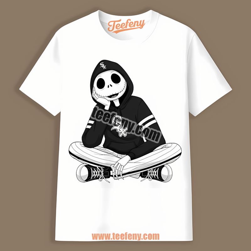 Relaxed Jack Skellington Chicago White Sox Hoodie Cheap Custom Tshirt