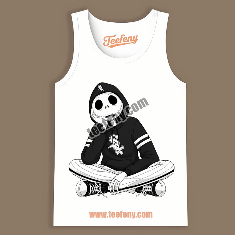 Relaxed Jack Skellington Chicago White Sox Hoodie Cheap Custom TTanktop Relaxed Jack Skellington Chicago White Sox Hoodie Cheap Custom TTanktop
