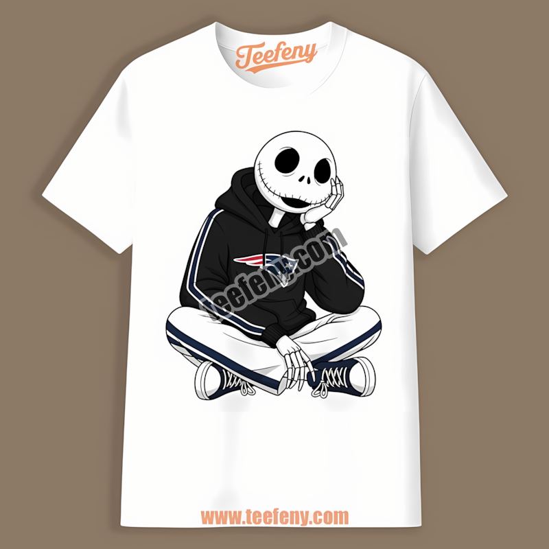 Relaxed Jack Skellington New England Patriots Hoodie Unisex Shirt