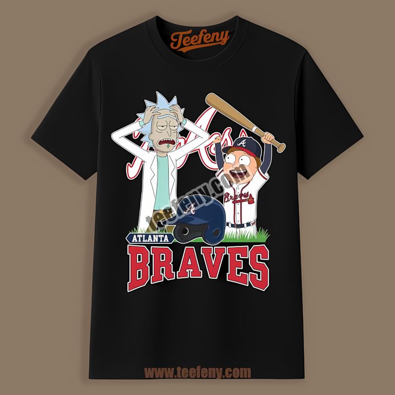 Rick And Morty Atlanta Braves Kids Shirt