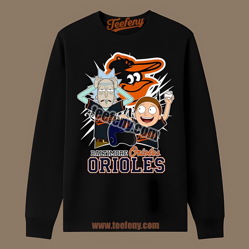 Rick And Morty Baltimore Orioles Relaxed Fit Long Sleeve Rick And Morty Baltimore Orioles Relaxed Fit Long Sleeve