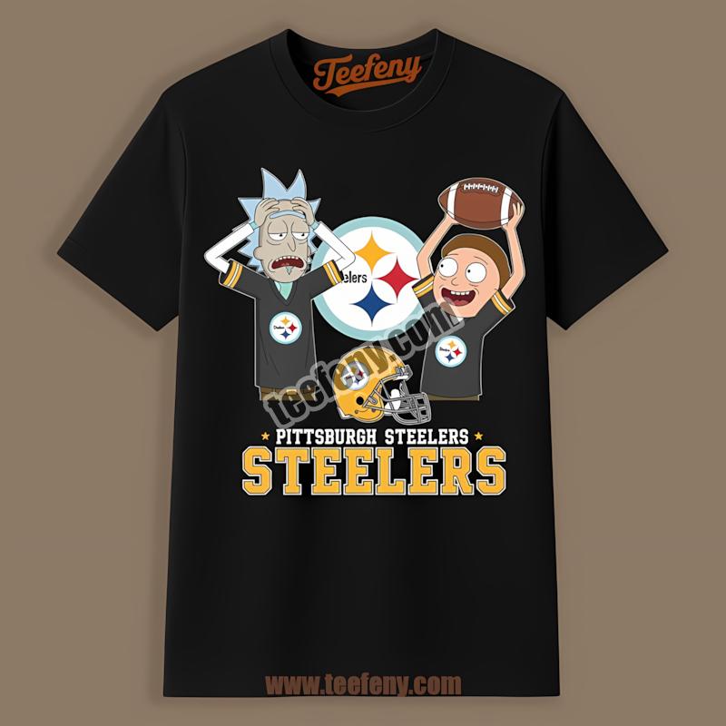 Rick And Morty Face Off With Pittsburgh Steelers Shirt