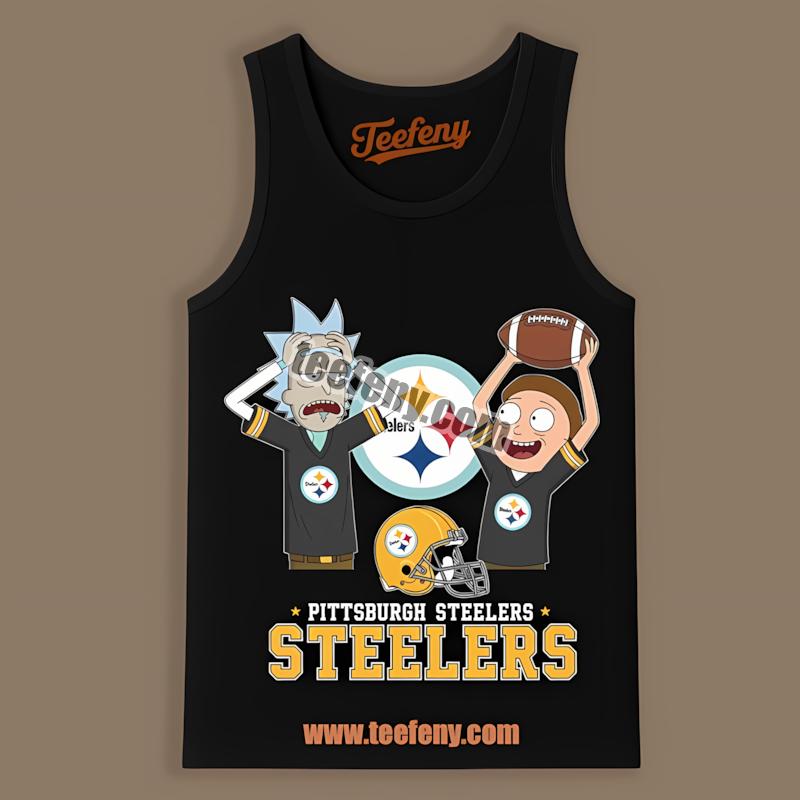 Rick And Morty Face Off With Pittsburgh STanktoplers Shirt Rick And Morty Face Off With Pittsburgh STanktoplers Shirt