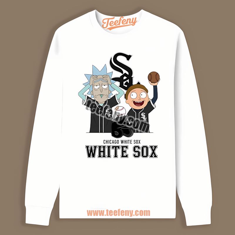 Rick And Morty Vs Chicago White Sox Graphic Long Sleeve Rick And Morty Vs Chicago White Sox Graphic Long Sleeve