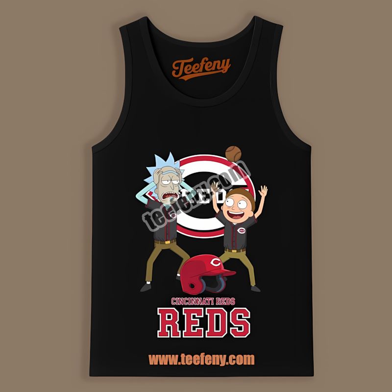 Rick And Morty Vs Cincinnati Reds Game Day Tanktop Rick And Morty Vs Cincinnati Reds Game Day Tanktop