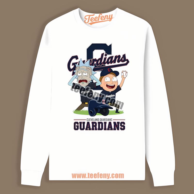 Rick And Morty Vs Cleveland Guardians Graphic Long Sleeve Rick And Morty Vs Cleveland Guardians Graphic Long Sleeve