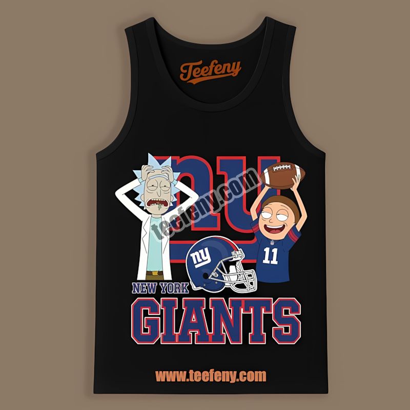 Rick And Morty Vs New York Giants Graphic Tanktop Rick And Morty Vs New York Giants Graphic Tanktop