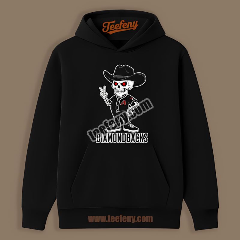 Skeleton Cowboy Arizona Diamondbacks Retro Hoodie Skeleton Cowboy Arizona Diamondbacks Retro Hoodie