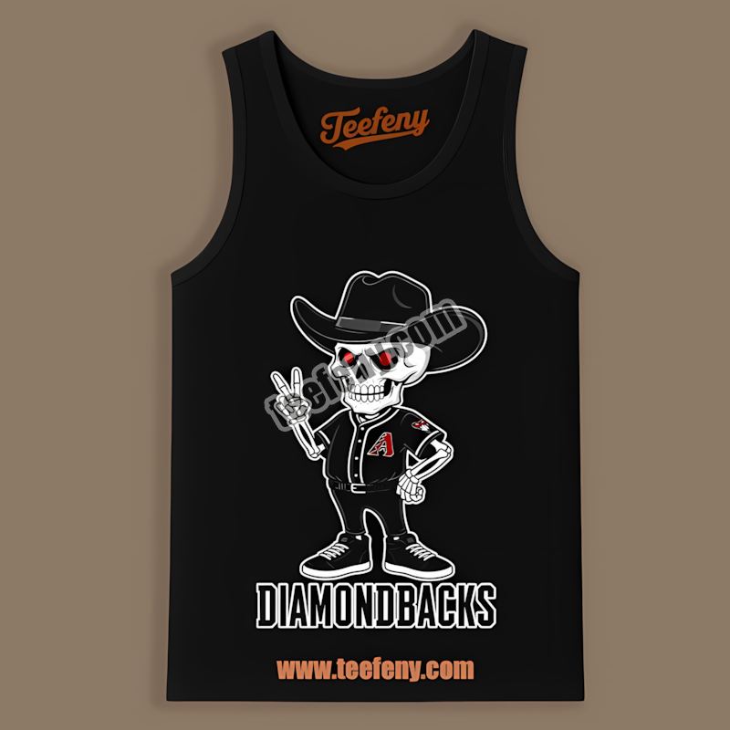 Skeleton Cowboy Arizona Diamondbacks Retro Tanktop Skeleton Cowboy Arizona Diamondbacks Retro Tanktop