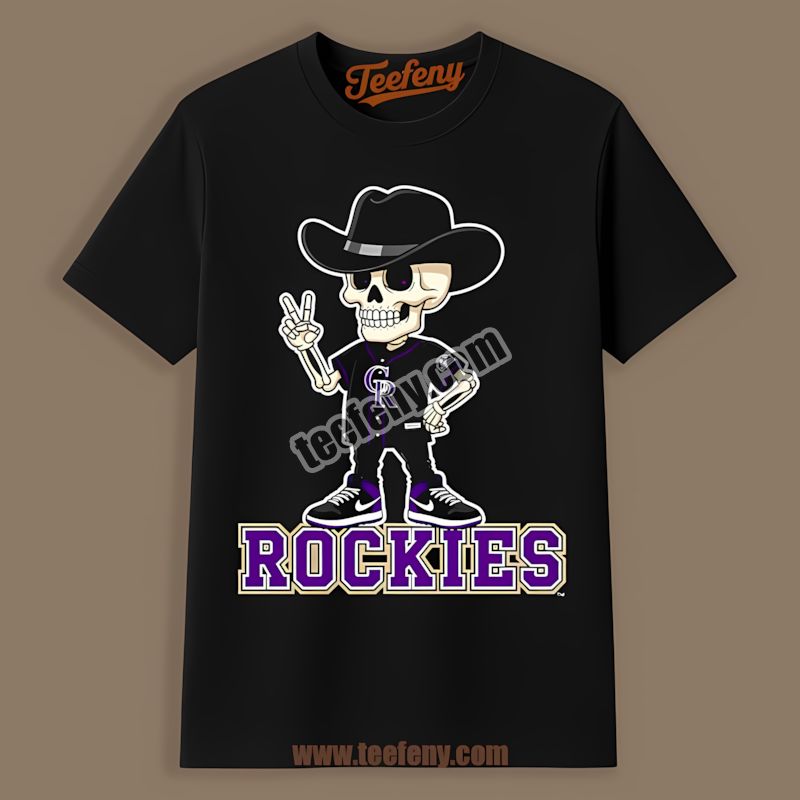 Skeleton Cowboy Cleveland Guardians Cool Shirt