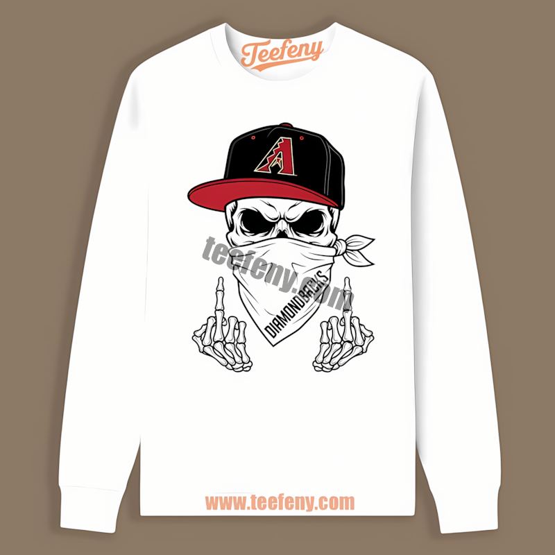 Skull Bandana Arizona Diamondbacks Regular Long Sleeve Skull Bandana Arizona Diamondbacks Regular Long Sleeve