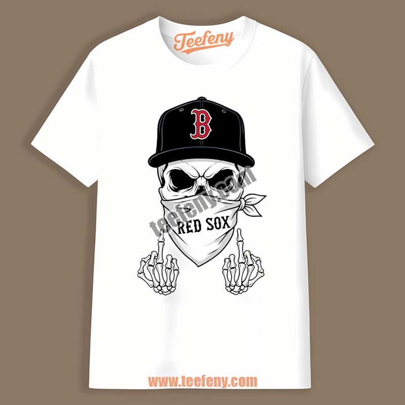 Skull Bandana Boston Red Sox Home Run Shirt