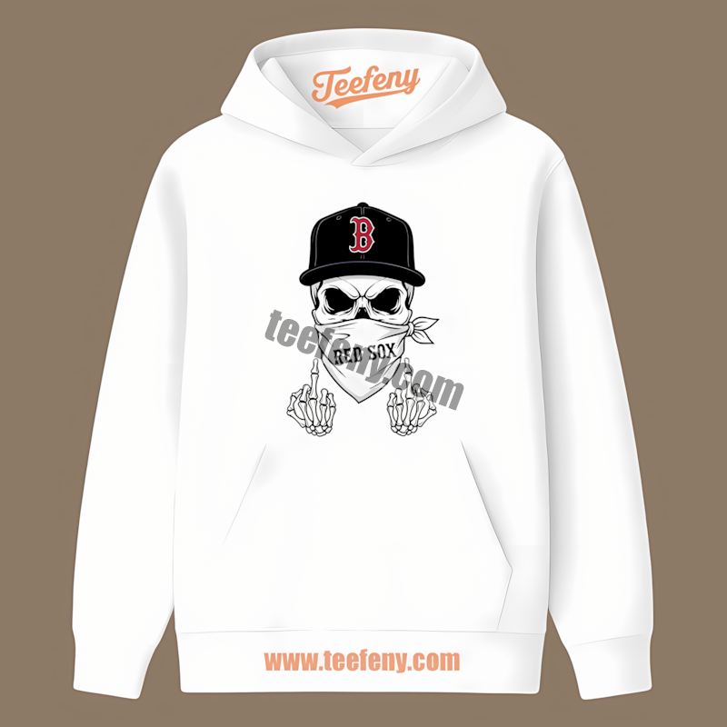 Skull Bandana Boston Red Sox Home Run Hoodie Skull Bandana Boston Red Sox Home Run Hoodie