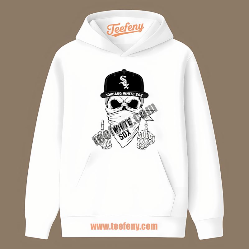 Skull Bandana Chicago White Sox Statement Hoodie Skull Bandana Chicago White Sox Statement Hoodie