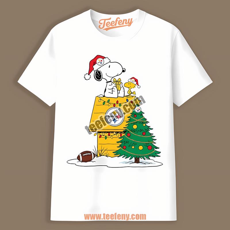 Snoopy And Woodstock Christmas Pittsburgh Steelers Shirt