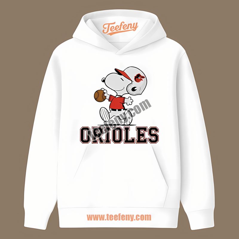 Snoopy Baseball Running Baltimore Orioles Custom Hoodie Snoopy Baseball Running Baltimore Orioles Custom Hoodie