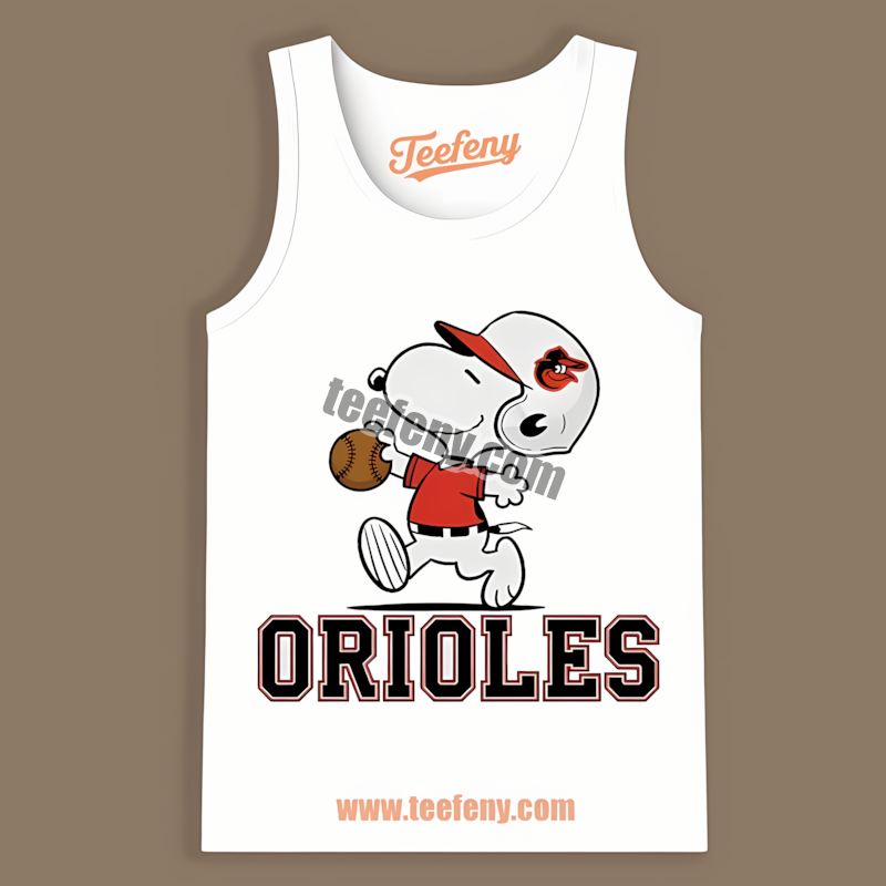 Snoopy Baseball Running Baltimore Orioles Custom Tanktop Snoopy Baseball Running Baltimore Orioles Custom Tanktop