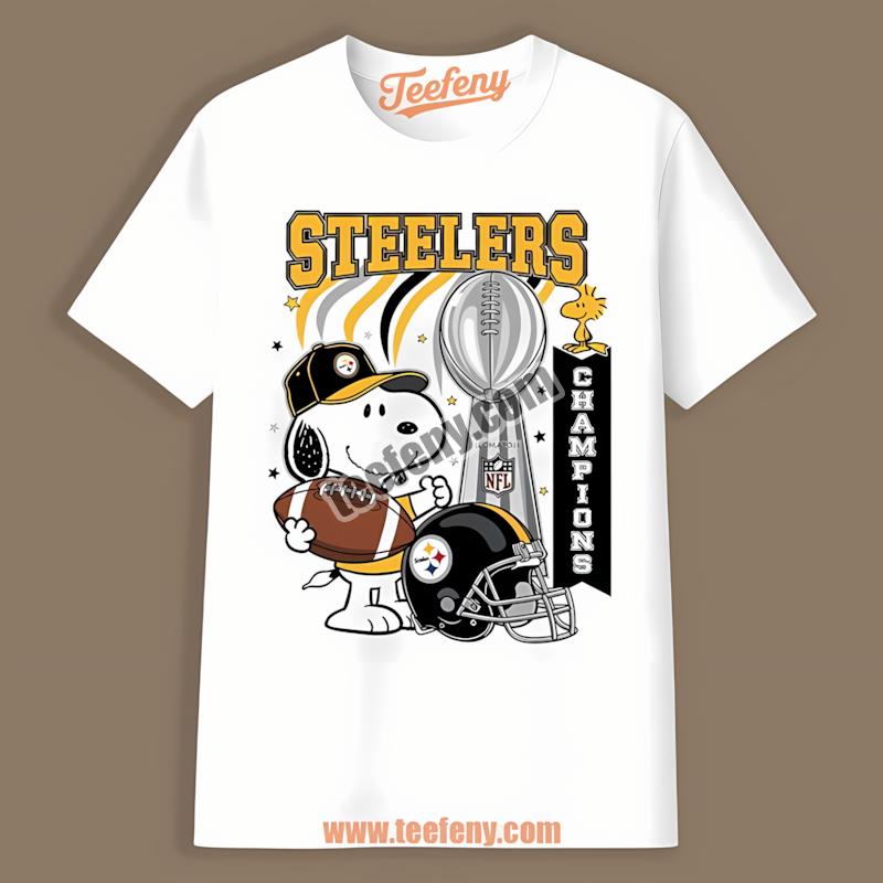 Snoopy Celebrates Pittsburgh Steelers Champions Shirt